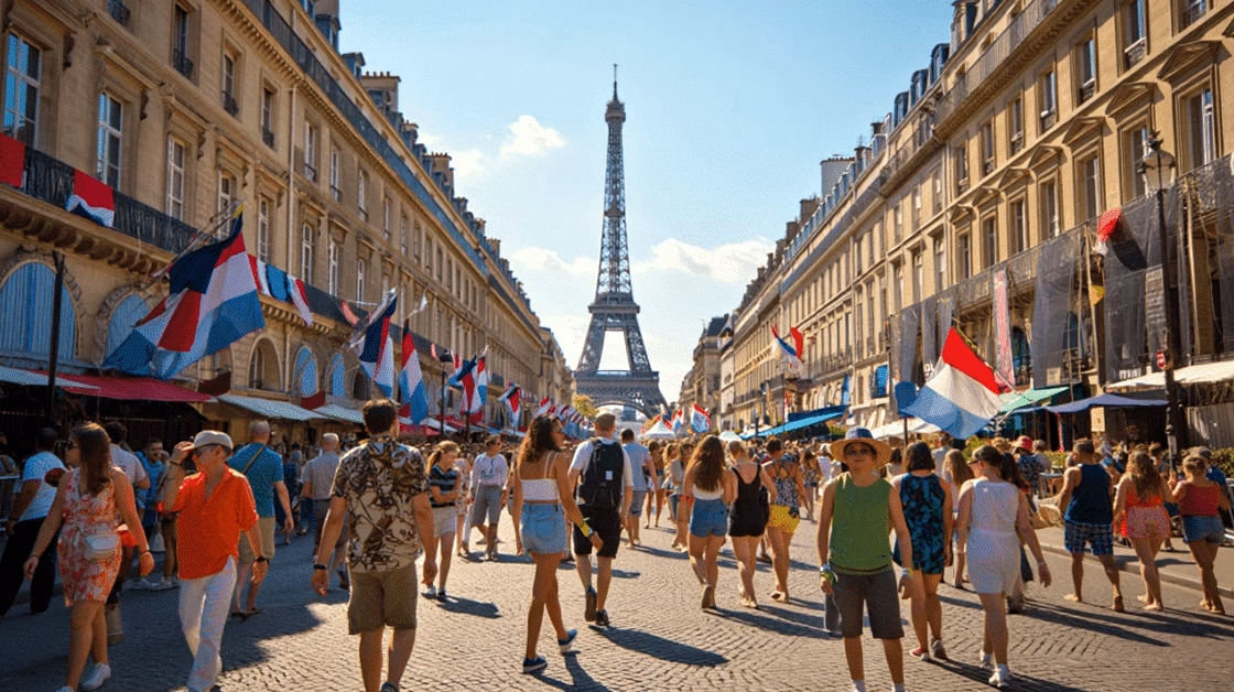 En août, les touristes étrangers affluent principalement depuis les pays voisins de la France