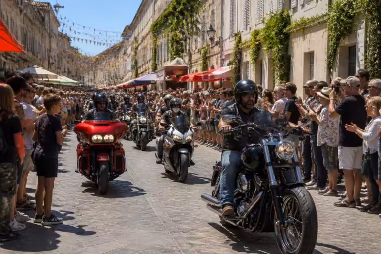 vivez l'ambiance festive à trans-en-provence ce samedi avec des dizaines de motos envahissant le centre-ville pour la grande finale, un événement à ne pas manquer !